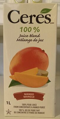 100% Mango Fruit Juice Blend, Mango
