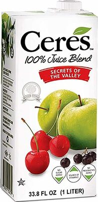 100% Secrets Of The Valley Apple, Cherry, Blackcurrant & Other Fruit Juice Blend, Secrets Of The Valley