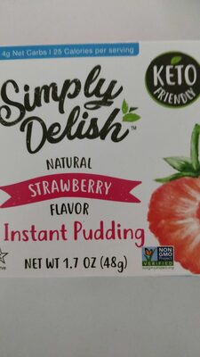 Natural Strawberry Instant Pudding, Strawberry