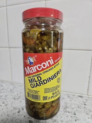 Marconi, The Original Chicago Style Giardiniera, Mild, Mild