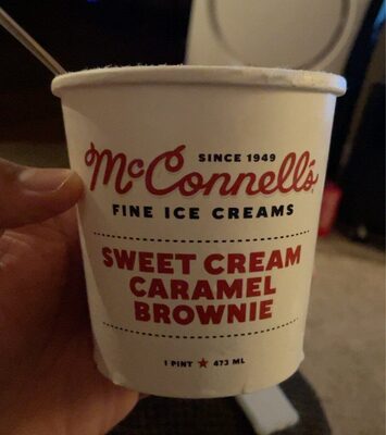 Sweet Cream Caramel Brownie Fine Ice Creams, Sweet Cream Caramel Brownie