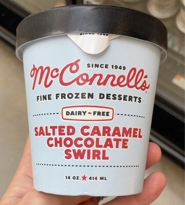 Salted Caramel Chocolate Swirl Dairy-Free Fine Frozen Desserts, Salted Caramel Chocolate Swirl
