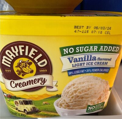 Vanilla Flavored Light Ice Cream, Vanilla