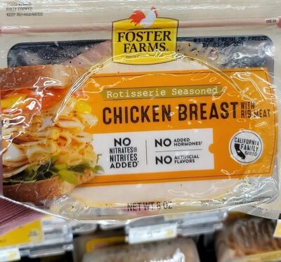 Rotisserie Seasoned Chicken Breast With Rib Meat, Rotisserie Seasoned