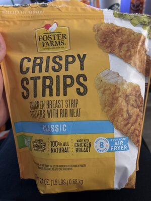 Classic Chicken Breast Strip Fritters With Rib Meat Crispy Strips, Classic