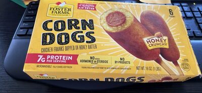 Honey Crunchy Plump & Juicy Chicken Franks Dipped In Honey-Crunchy Batter Corn Dogs, Honey Crunchy