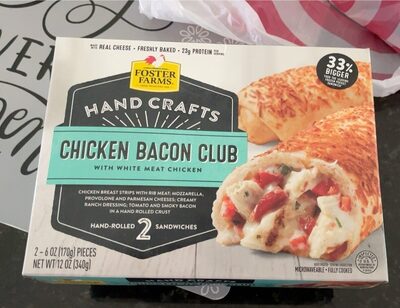 Chicken Bacon Club With White Meat Chicken Hand-Rolled Sandwiches, Chicken Bacon Club
