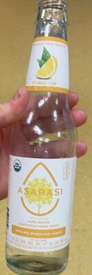 Organic Sparkling Lemon Pure Water, Organic Sparkling Lemon