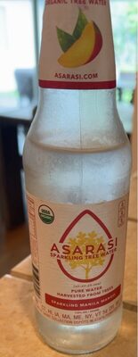 Organic Sparkling Mango Pure Water, Organic Sparkling Mango