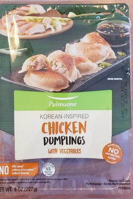 Korean-Inspired Chicken Dumplings With Vegetables, Chicken