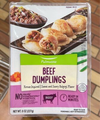 Sweet And Savory Bulgogi Flavor Korean-Inspired Beef Dumplings, Sweet And Savory Bulgogi, Beef