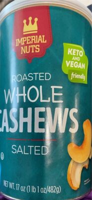 Salted Roasted Whole Cashews, Salted Roasted