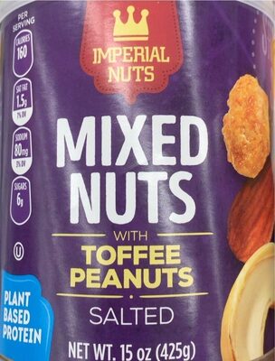 Salted Mixed Nuts With Toffee Peanuts, Salted With Toffee Peanuts