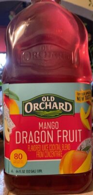 Mango Dragon Fruit Flavored Juice Cocktail Blend From Concentrate, Mango Dragon Fruit