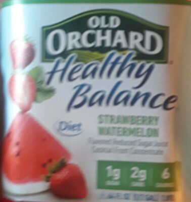 Strawberry Watermelon Flavored Reduced Sugar Juice Cocktail From Concentrate, Strawberry Watermelon