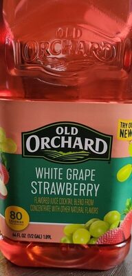 White Grape Strawberry Flavored Juice Cocktail Blend From Concentrate, White Grape Strawberry