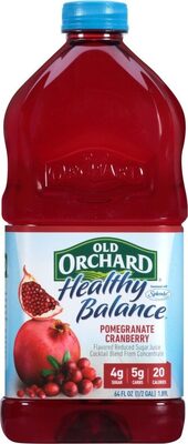Reduced Sugar Juice Cocktail Blend From Concentrate, Pomegranate Cranberry