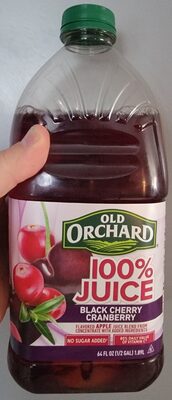 100% Black Cherry Cranberry Flavored Apple Juice Blend From Concentrate, Black Cherry Cranberry