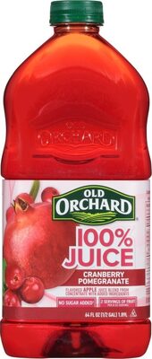 100% Cranberry Pomegranate Flavored Apple Juice Blend From Concentrate, Cranberry Pomegranate