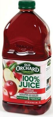 100% Apple Cranberry Flavored Apple Juice Blend From Concentrate, Apple Cranberry