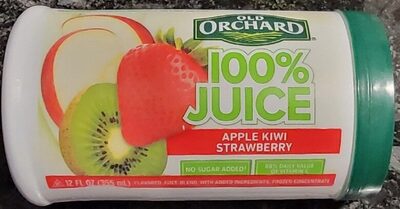 100% Apple Kiwi Strawberry Flavored Juice Blend Frozen Concentrate, Apple Kiwi Strawberry