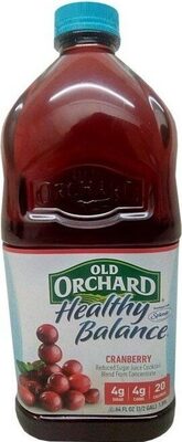 Cranberry Reduced Sugar Juice Cocktail From Concentrate, Cranberry