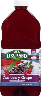 Cranberry Grape Flavored Juice Cocktail From Concentrate, Cranberry Grape