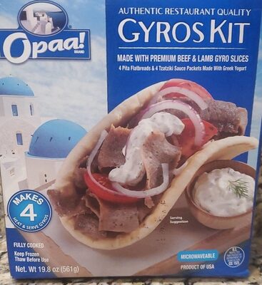 Gyros Kit - Pita Flatbread & Tzatziki Sauce Packets
