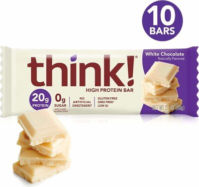 White Chocolate High Protein Bars, White Chocolate