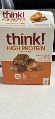 Creamy Peanut Butter High Protein Bars, Creamy Peanut Butter