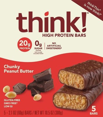 Chunky Peanut Butter High Protein Bars, Chunky Peanut Butter