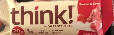 Berries & Creme High Protein Bar, Berries & Creme