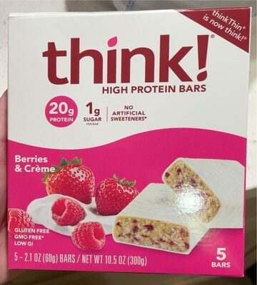 Berries & Creme High Protein Bars, Berries & Creme