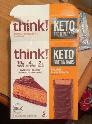 Chocolate Peanut Butter Pie Keto Protein Bars, Chocolate Peanut Butter Pie
