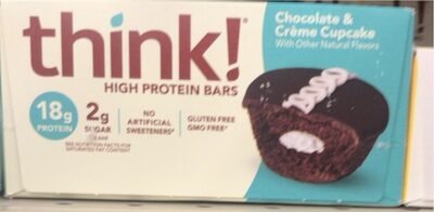 Chocolate & Crme Cupcake High Protein Bar, Chocolate