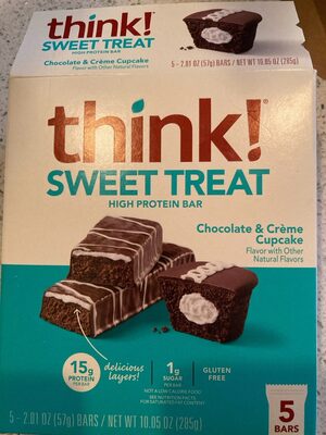 Chocolate & Creme Cupcake Sweet Treat High Protein Bars, Chocolate & Creme Cupcake
