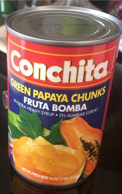 Extra Heavy Syrup Green Papaya Chunks