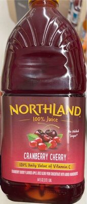 Cranberry Cherry 100% Juice, Cranberry; Cherry