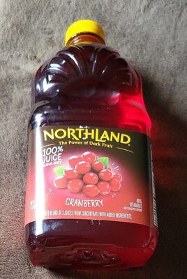 100% Cranberry Flavored Blend Of Apple, Cranberry & Pear Juice Concentrates, Cranberry