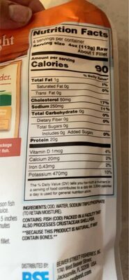 Retail Bag V/P Cod Fillet