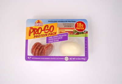 Hard-Cooked Peeled Eggs, Pepper Jack Cheese, Genoa Salami Pro-Go Protein Pack, Hard-Cooked Peeled Eggs, Pepper Jack Cheese, Genoa Salami