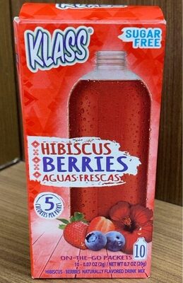 Hibiscus - Berries Flavored Drink Mix On-The-Go Packets, Hibiscus - Berries