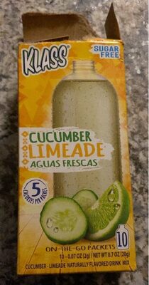 Cucumber - Limeade Flavored Sugar Free Drink Mix, Cucumber - Limeade
