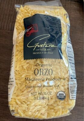 Organic Traditional Bronze Cut Macaroni Product, Orzo