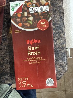 Beef Flavored Fat Free Broth, Beef