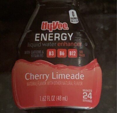 Cherry Limeade Energy Liquid Water Enhancer, Cherry Limeade