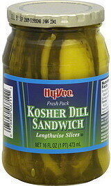 Kosher Dill Sandwich Lengthwise Slices, Kosher Dill