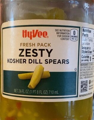 Zesty Kosher Dill Spears, Zesty
