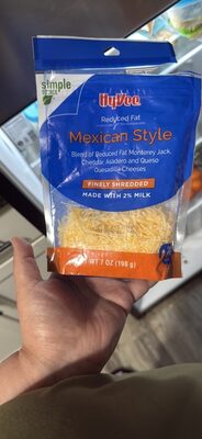 Mexican Blend Of Reduced Fat Monterey Jack, Cheddar, Queso Quesadilla And Asadero Finely Shredded Cheeses, Mexican