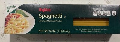 Enriched Macaroni Product, Spaghetti